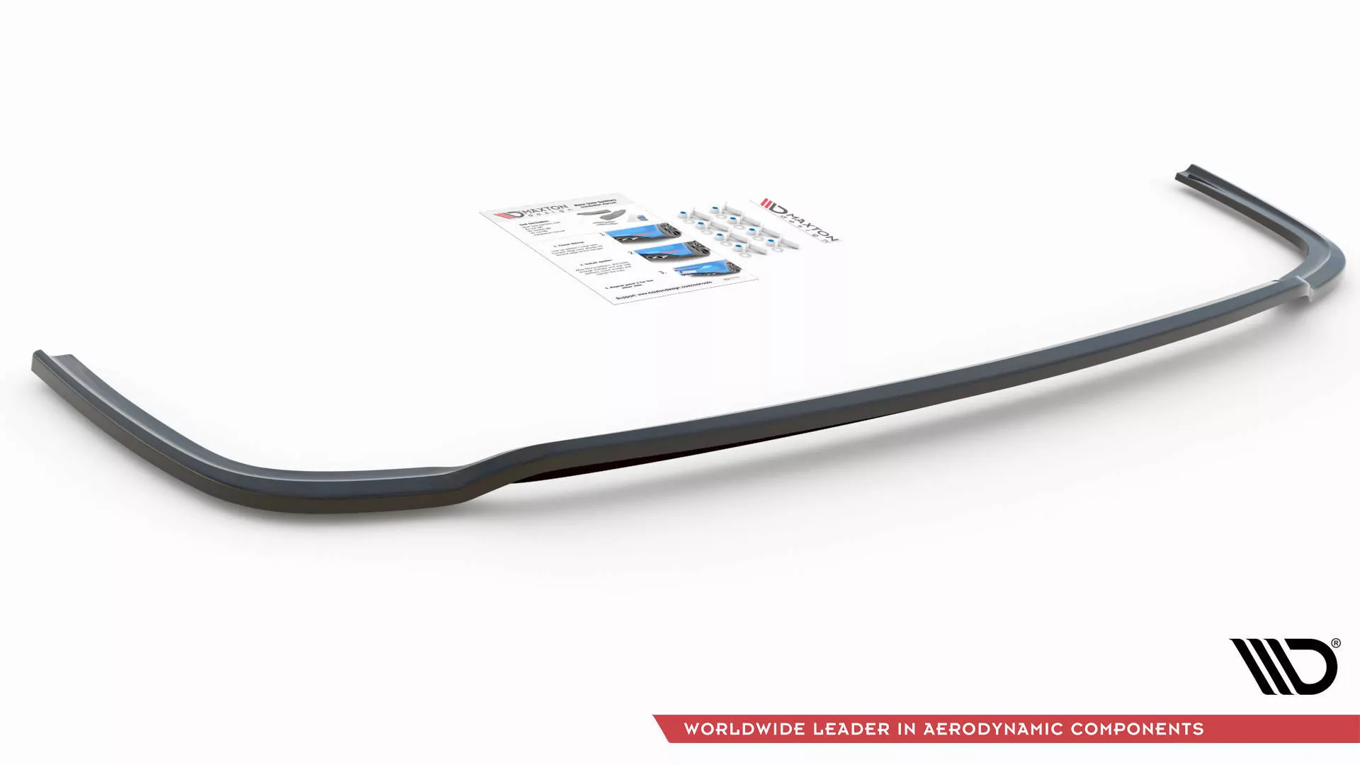 Hinten Splitter Volkswagen Caddy Mk5 / Ford Transit Connect Mk3 Schwarz Hochglanz