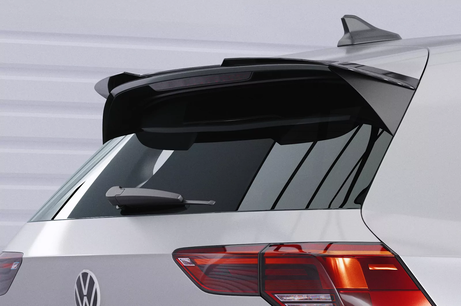 Heckflügel mit ABE für VW Golf 8 HF616 Strukturiert (schwarz matt)