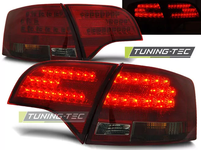 Led Tail Lights Red Smoke Fits Audi A4 B7 11.04-03.08 Avant