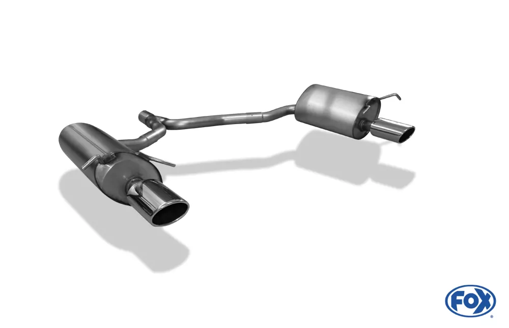 Mercedes C-Klasse 4-Zylinder Coupe C204  Endschalldämpfer rechts/links inkl. Y-Verbindungsrohr - 115x85 Typ 32 rechts/links