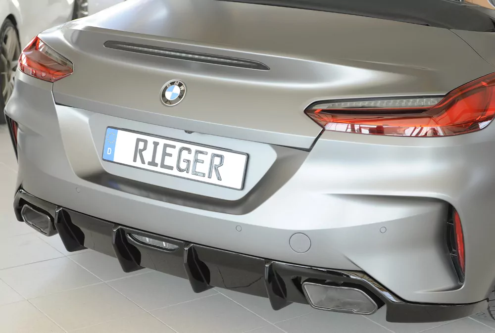 Rieger Heckeinsatz glanz schwarz für BMW Z4 (G4Z/G29) Roadster 03.19-