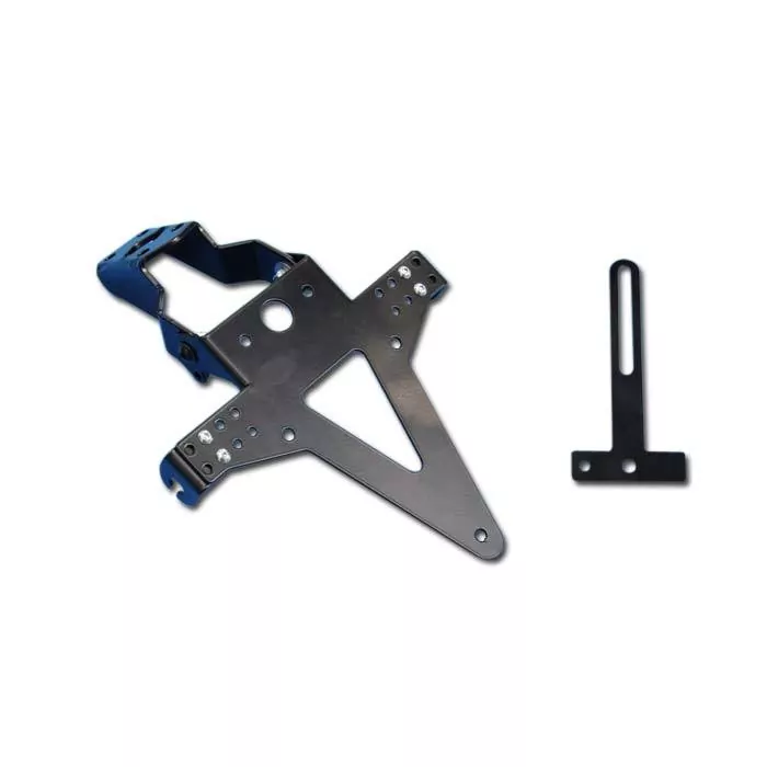 Kennzeichenhalter Mv Agusta F3 675/800, Bj. 12-18, Schwarz, Verstellbar, Inkl. Reflektorhalter