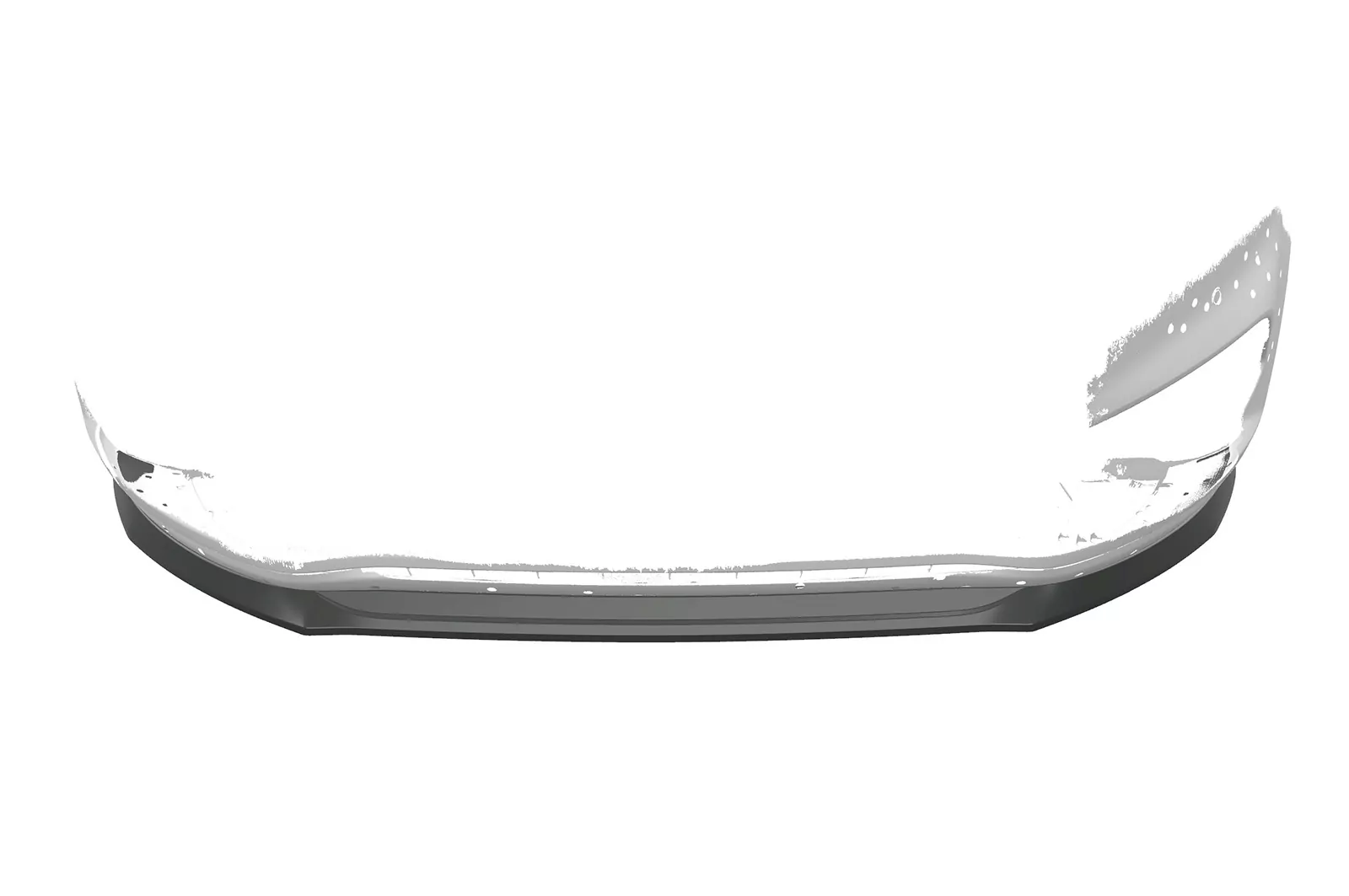 Cup-Spoilerlippe mit ABE für Ford S-Max MK2 CSL551 Schwarz Strukturiert