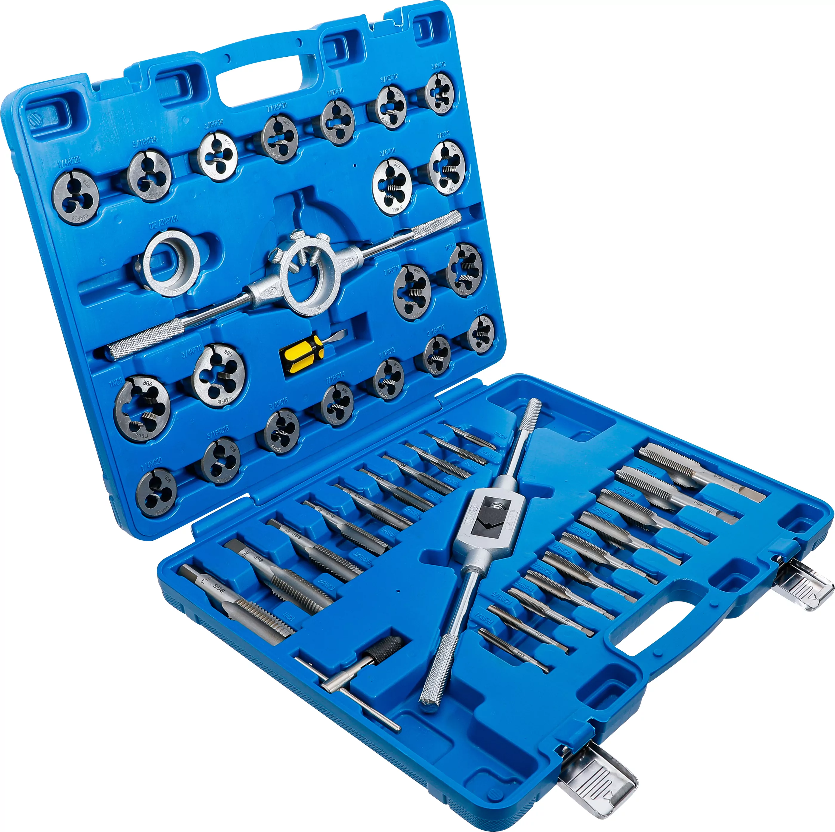 Gewindeschneid-Satz | Zoll | 1/4" - 1" | 45-tlg.