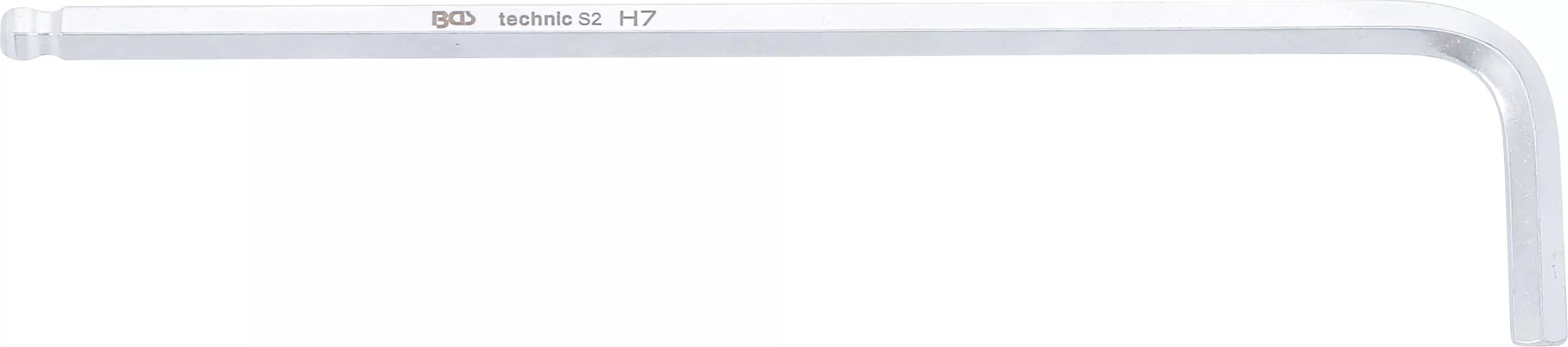 Winkelschlüssel | extra lang | Innensechskant / Innensechskant mit Kugelkopf 7 mm