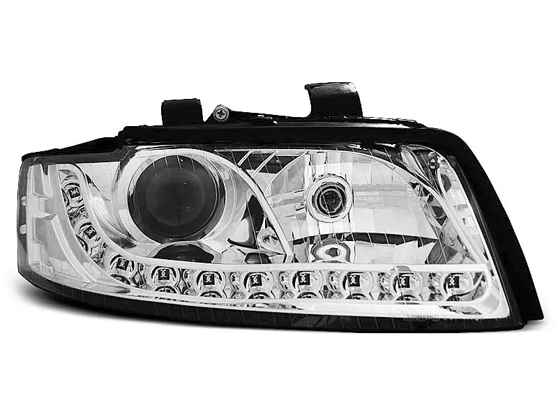 HEADLIGHTS DAYLIGHT CHROME fits AUDI A4 10.00-10.04