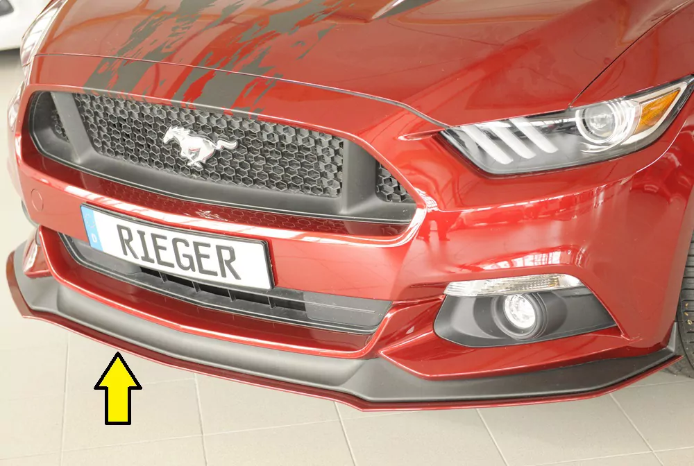 Rieger Spoilerschwert für Ford Mustang 6 (LAE) | Coupé 11.14-07.17 (bis Facelift) für orig. GT-Frontschürze