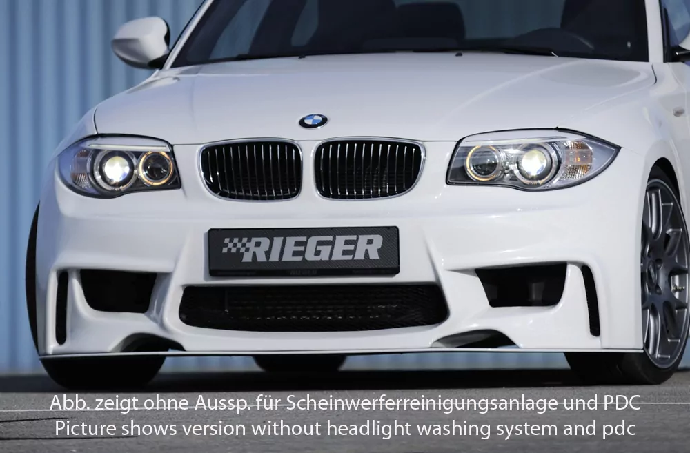 Rieger Spoilerstoßstange für BMW 1er E81  (187/1K2/1K4) | Lim. 09.04-08.11 für hohe Version der SWRA