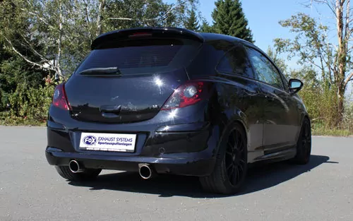 Opel Corsa D GSI  Endschalldämpfer quer Ausgang rechts/links - 1x100 Typ 16 rechts/links