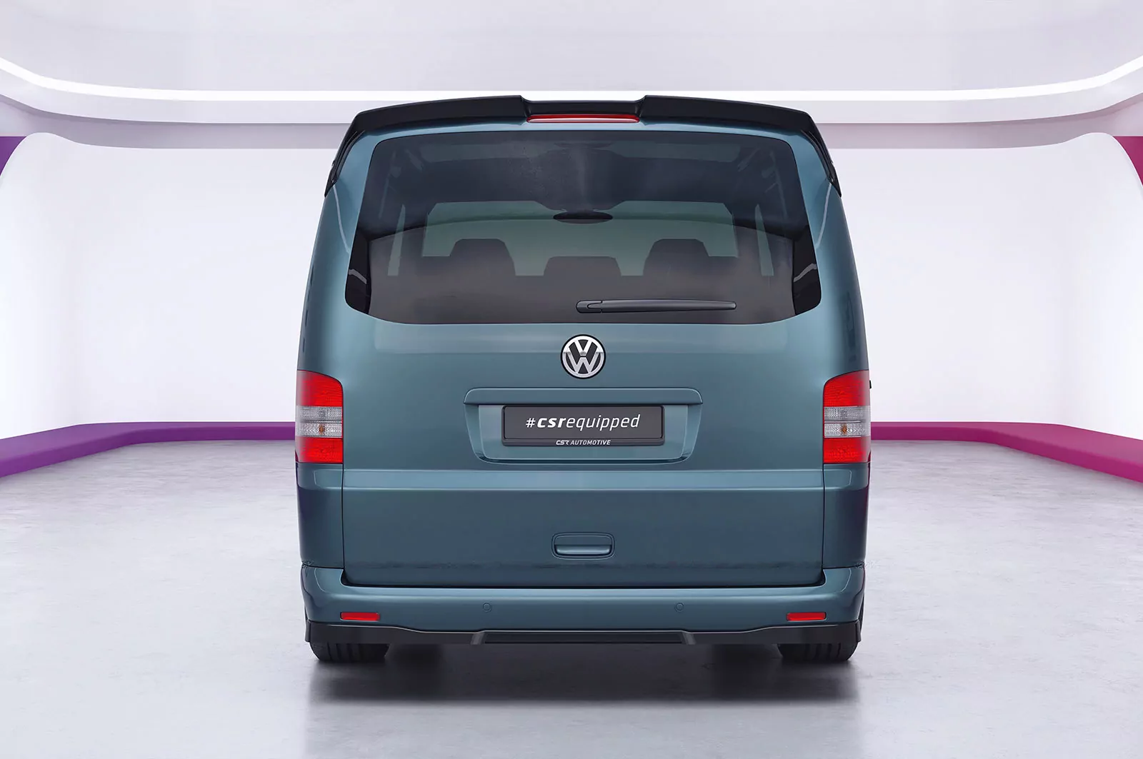 Heckansatz für VW T5 HA269 Strukturiert (schwarz matt)