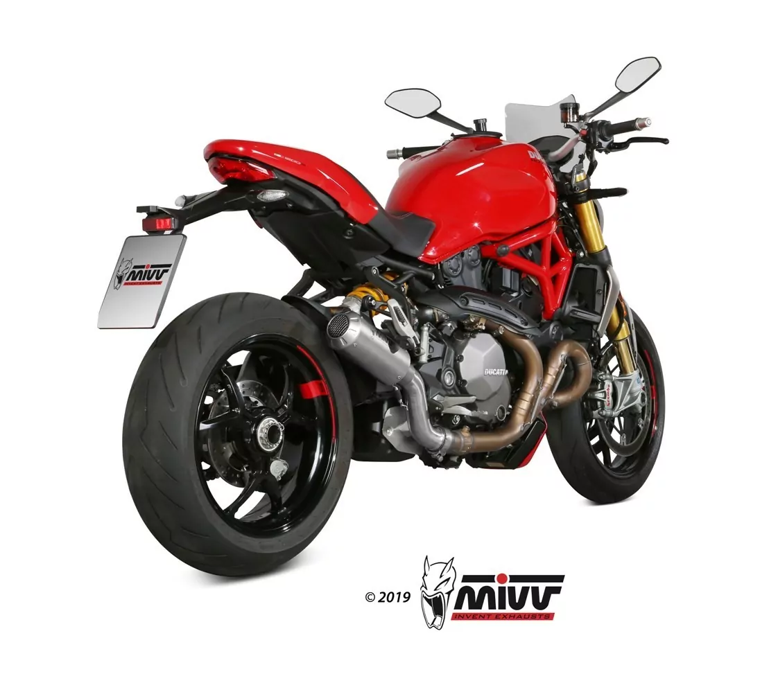 MIVV MK3 Edelstahl DUCATI MONSTER 821 2017 >