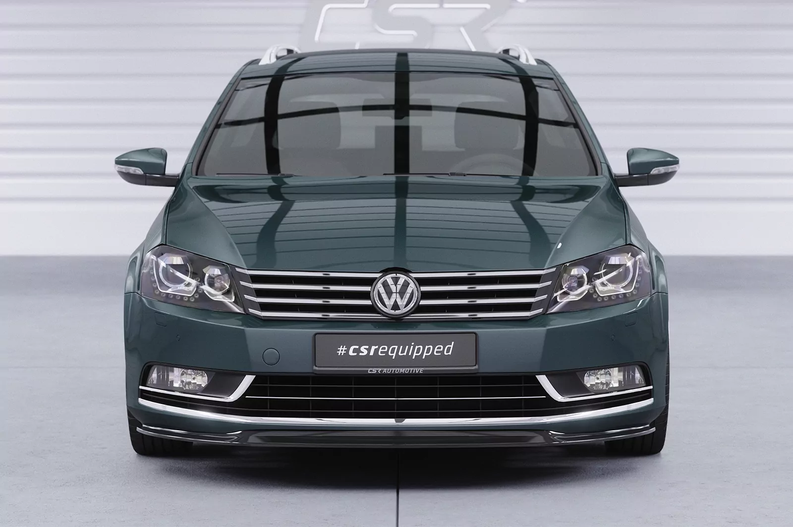 Cup-Spoilerlippe mit ABE für VW Passat B7 CSL337 Strukturiert (schwarz matt)