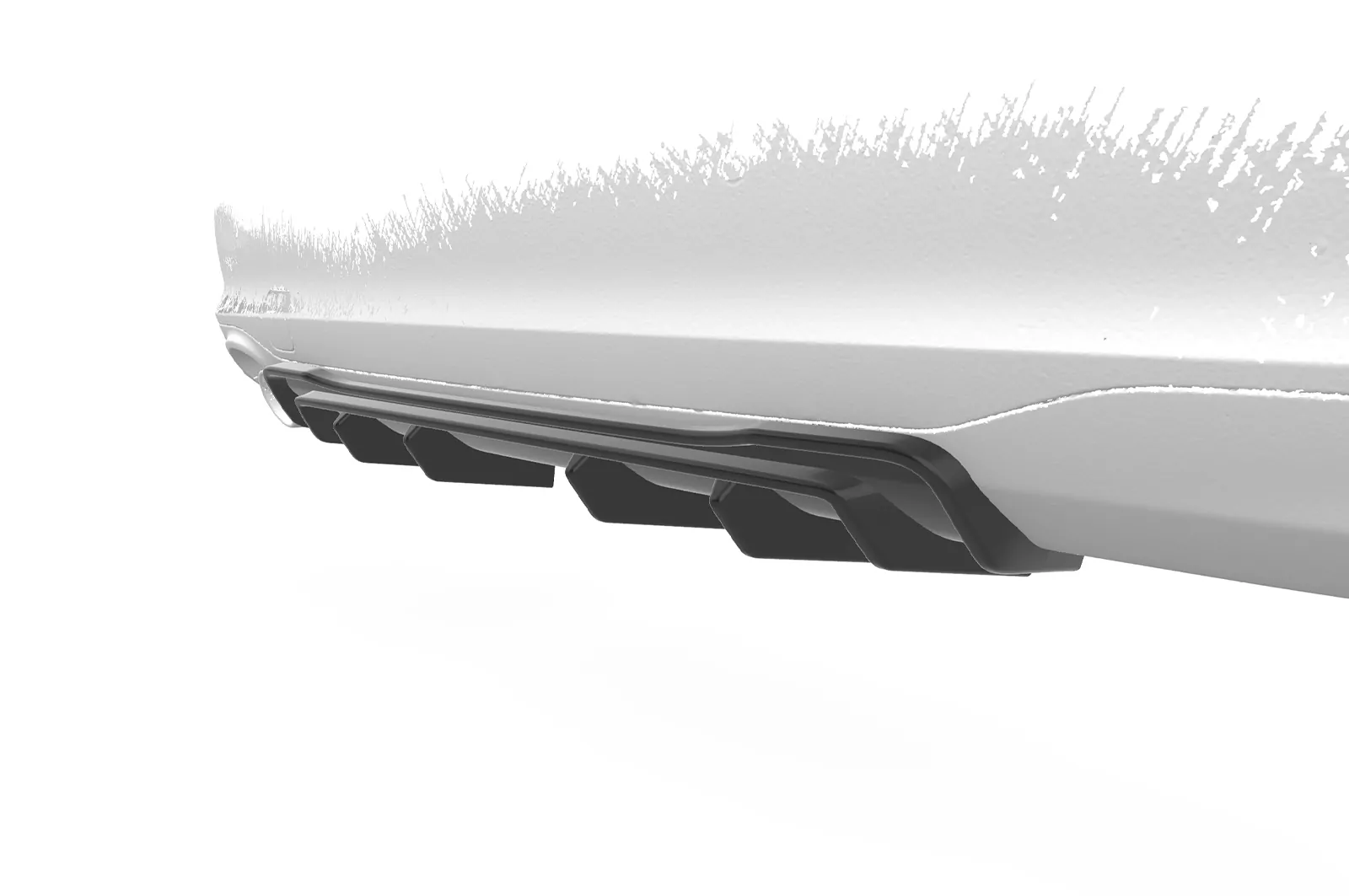 Heckansatz für Ford Focus MK4 Turnier HA450 Schwarz Strukturiert