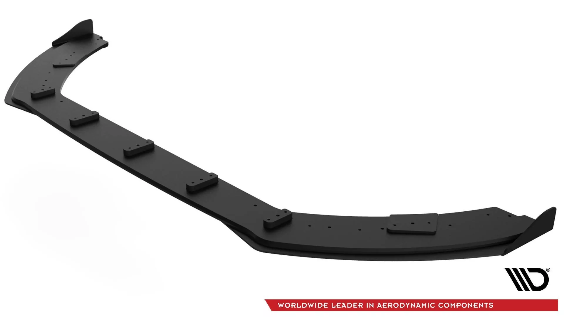 Robuste Racing Front Ansatz Für Passend Für + Front Stoßstangen Racing Flaps Passend Für Ford Fiesta Mk8 ST / ST-Line Schwarz Hochglanz
