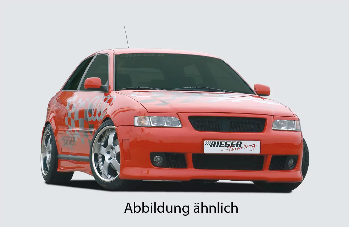 Rieger Spoilerstoßstange S3-Look für Audi A3 (8L) - 5-tür.  für Grill mit Alugitter carbon optik