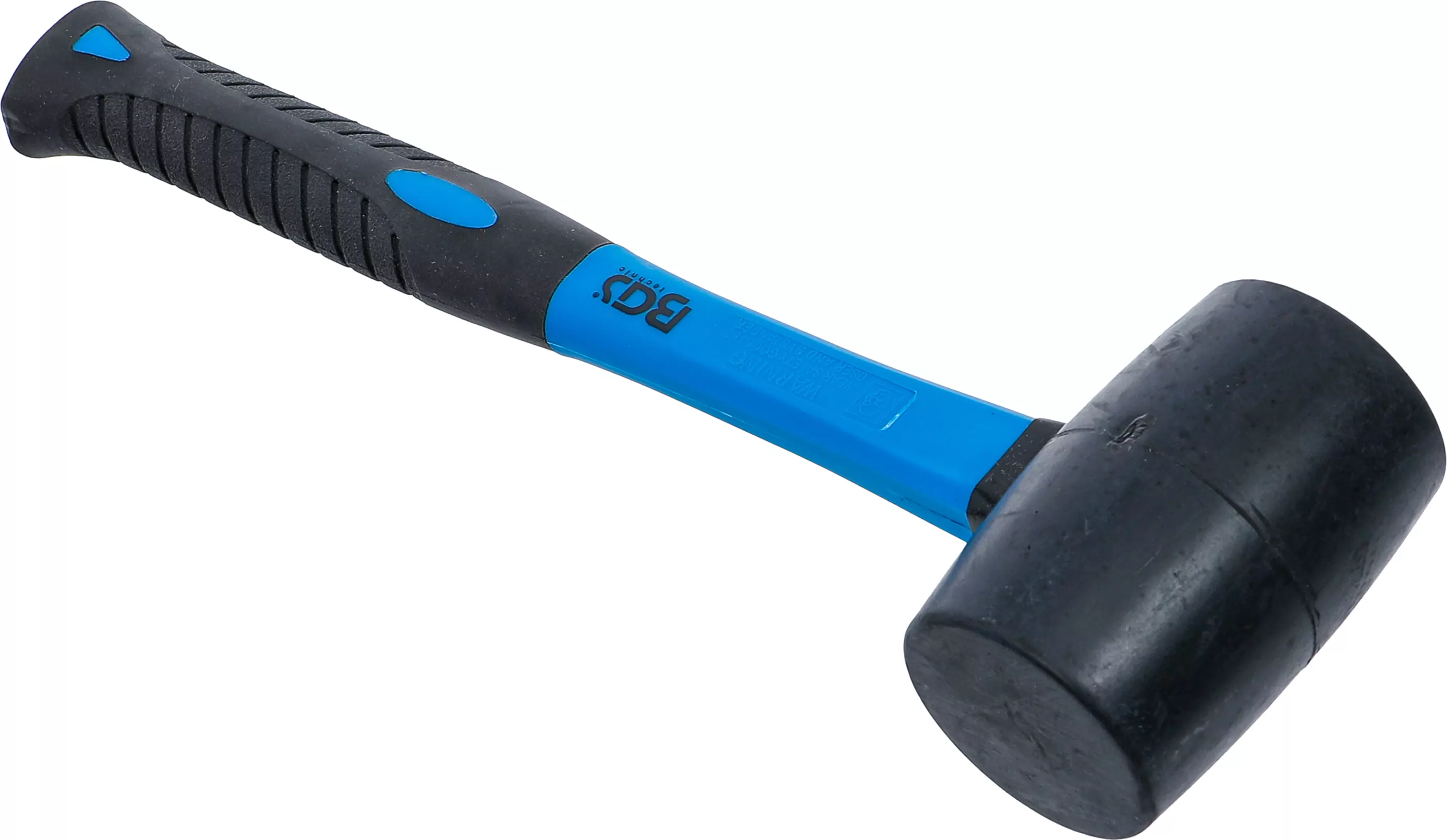 Gummihammer | Fiberglasstiel | schwarzer Kopf | Ø 50 mm | 280 g