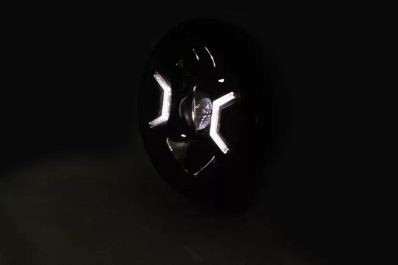 HIGHSIDER 7 Zoll HD-STYLE TYP 2 LED-Scheinwerfer E-geprüft