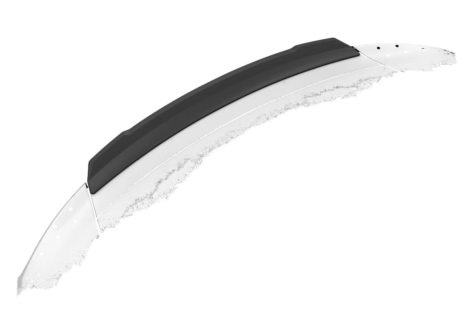 Heckflügel mit ABE für Audi R8 (4S) Spyder Lackierfreundlich (schwarz matt)