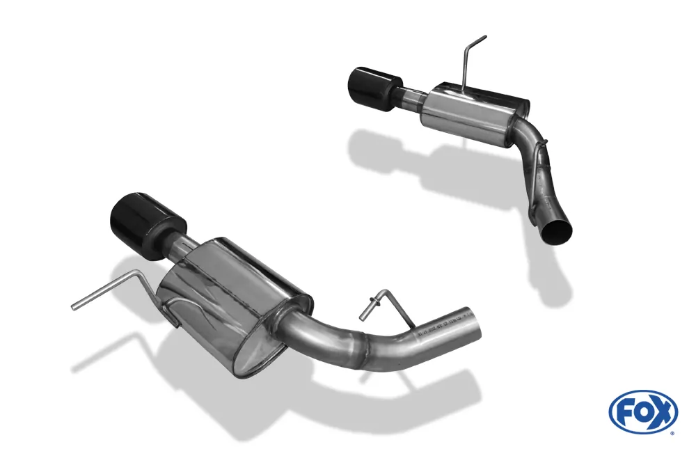 Jeep Grand Cherokee WK II - 6,4l SRT8 bis 2014 Endschalldämpfer rechts/links - 129x106 Typ 44 rechts/links SCHWARZ glänzend emalliert