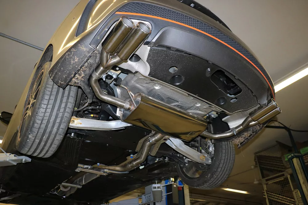 Mercedes CLA - C117/ X117 Frontantrieb  Endschalldämpfer quer Ausgang rechts/links - 2x80 Typ 12 rechts/links