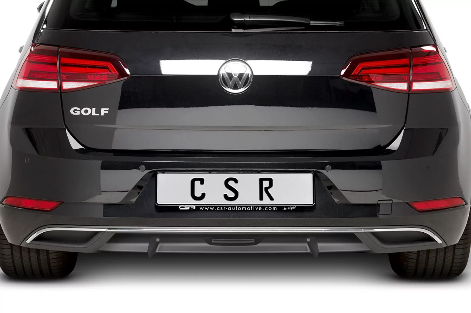 Heckansatz für VW Golf 7 Basis Lackierfreundlich (schwarz matt)