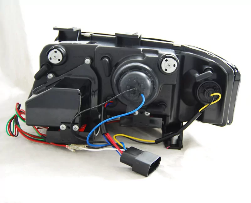 HEADLIGHTS TUBE LIGHT DRL BLACK fits AUDI A6 05.97-05.01