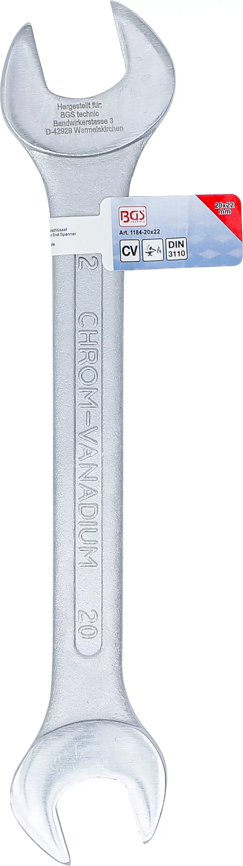 Doppel-Maulschlüssel | SW 20 x 22 mm