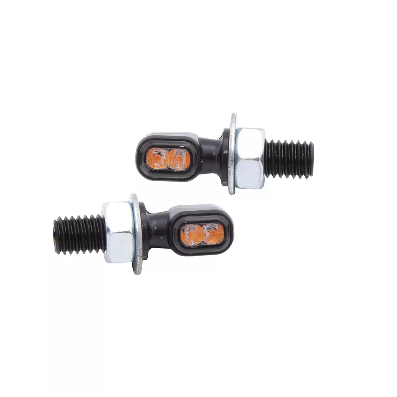 HIGHSIDER smart Vision-TS LED Blinker Gehäuse Schwarz / Linse Rauchgrau (Paar), Vorn & Hinten