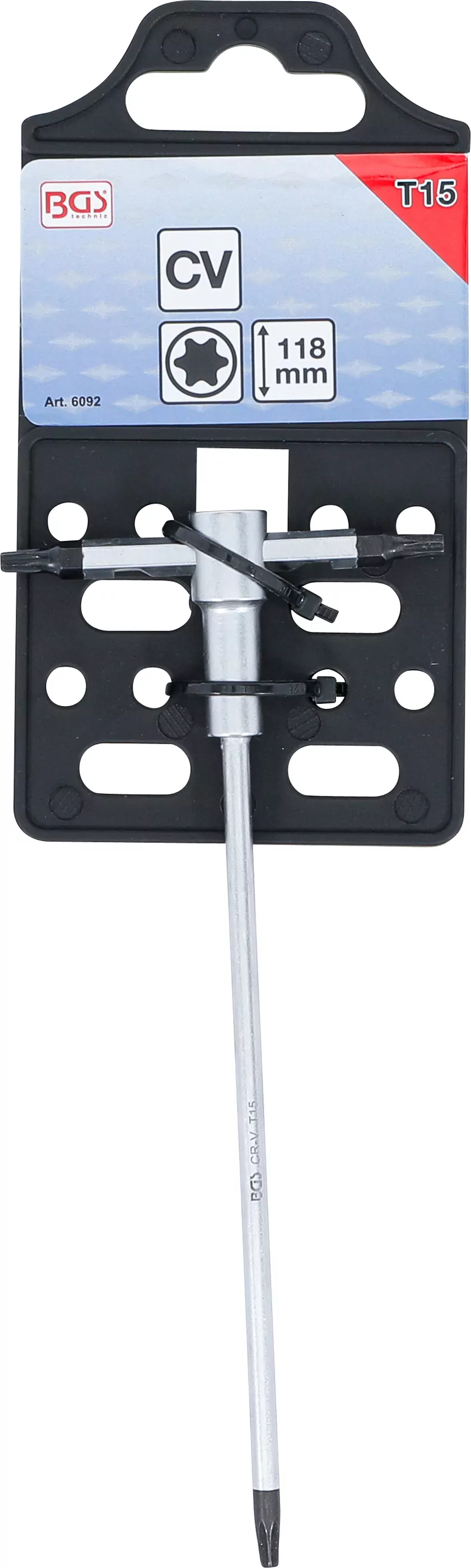 Schraubendreher mit T-Gleitgriff | T-Profil (für Torx) | T15