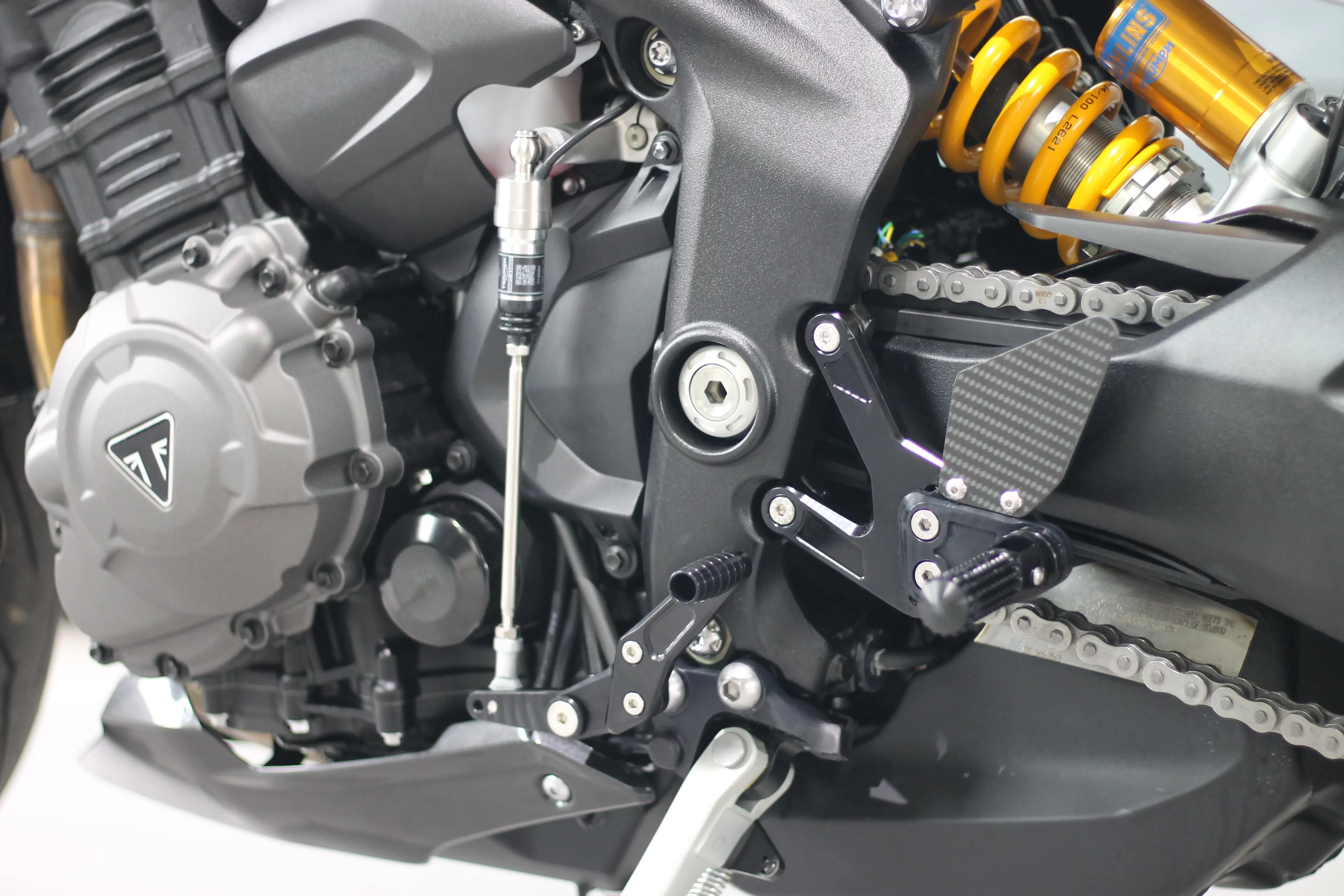 MG Biketec Sportfussrastenanlage / Rastenanlage / Fußrastenanlage mit ABE, gültig in D - A - CH für Triumph Speed Triple 1200 RS / RR ab 2021