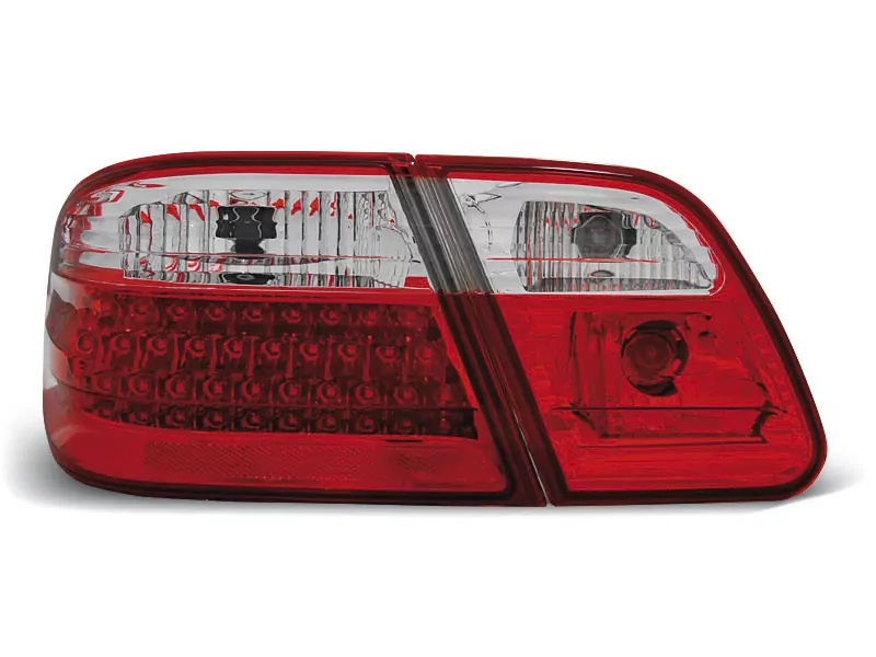 Led Tail Lights Red White Fits Mercedes W210 95-03.02