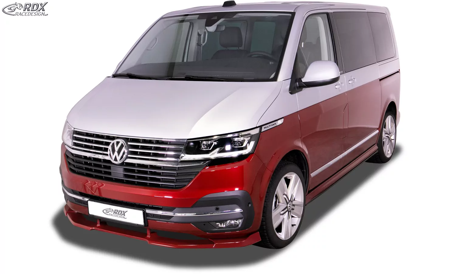 RDX Frontspoiler VARIO-X für VW T6.1 (für werkseitig lackierte und unlackierte Stoßstange) Frontlippe Front Ansatz Vorne Spoilerlippe
