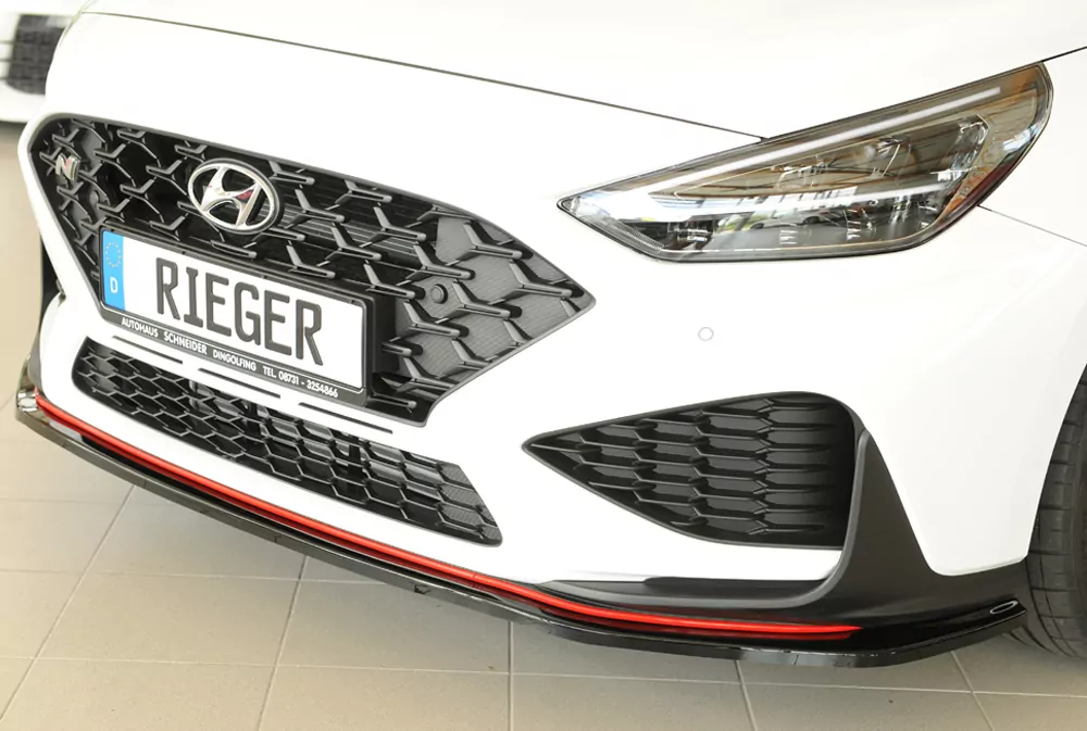 Rieger Spoilerschwert glanz schwarz für Hyundai i30 N  (PDE) 5-tür. (Schrägheck) 05.21- (ab Facelift)