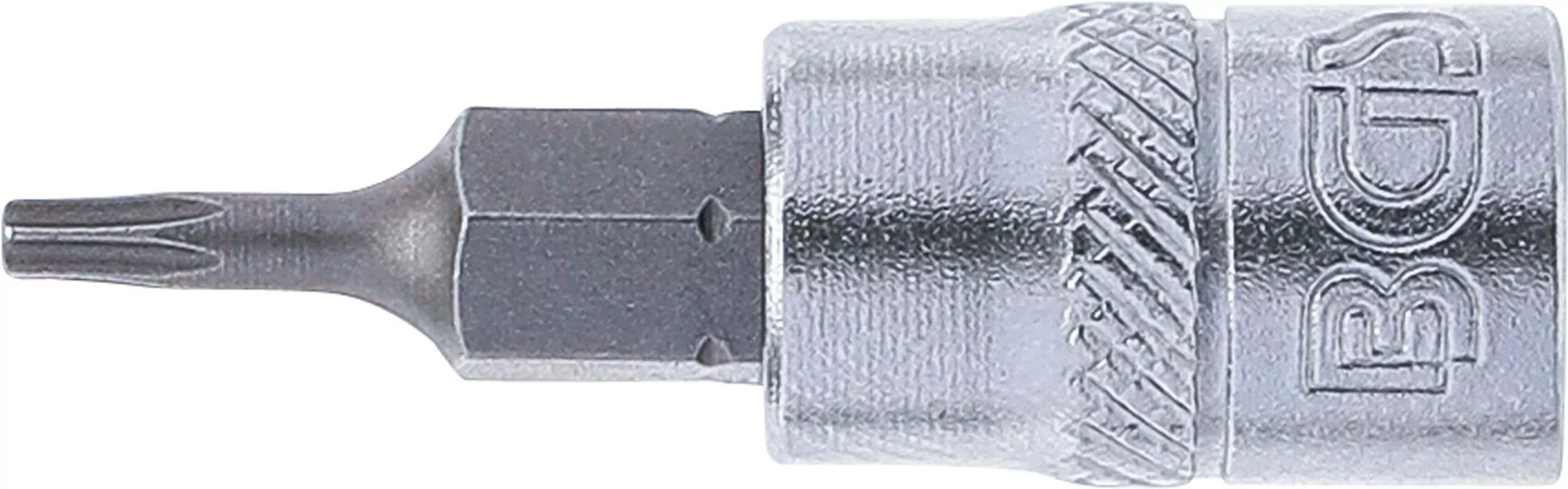 Bit-Einsatz | Antrieb Innenvierkant 6,3 mm (1/4") | T-Profil (für Torx) mit Bohrung T8