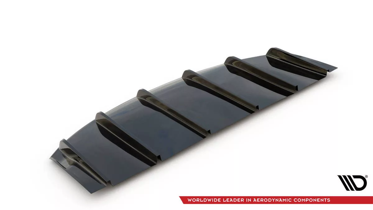 Diffusor Heck Ansatz Passend Für Passend Für Tesla Model S FL Schwarz Hochglanz Schwarz Hochglanz