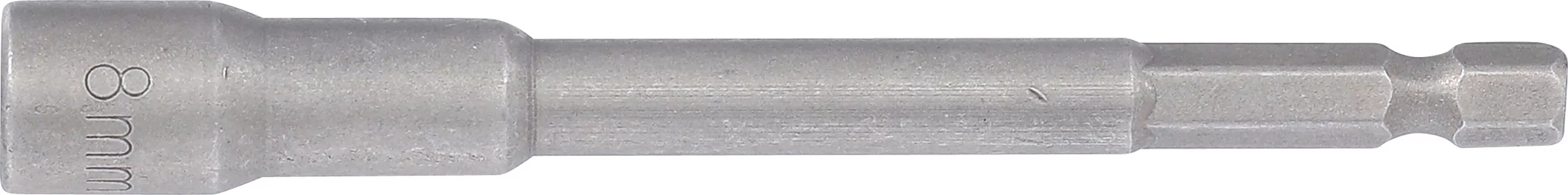 Steckschlüssel-Einsatz Sechskant, extra lang | für Bohrmaschinen | Antrieb Außensechskant 6,3 mm (1/4") | SW 8 mm