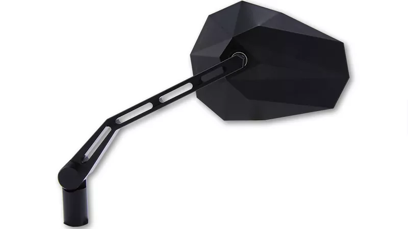 HIGHSIDER pro Handlebar Mirror Stealth-X1 Black (Pair)