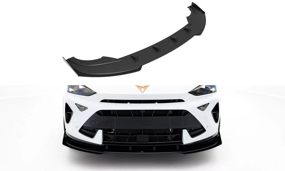 Street Pro Front Ansatz Für +Flaps Für + Flaps Cupra Formentor Mk1 Facelift Schwarz Hochglanz