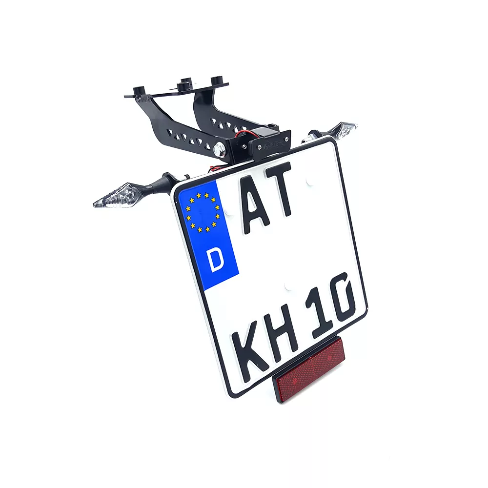 alpha Technik Kennzeichenhalter Kawasaki Z900 ABS; Typ ZR900B; Modelljahr 2017-