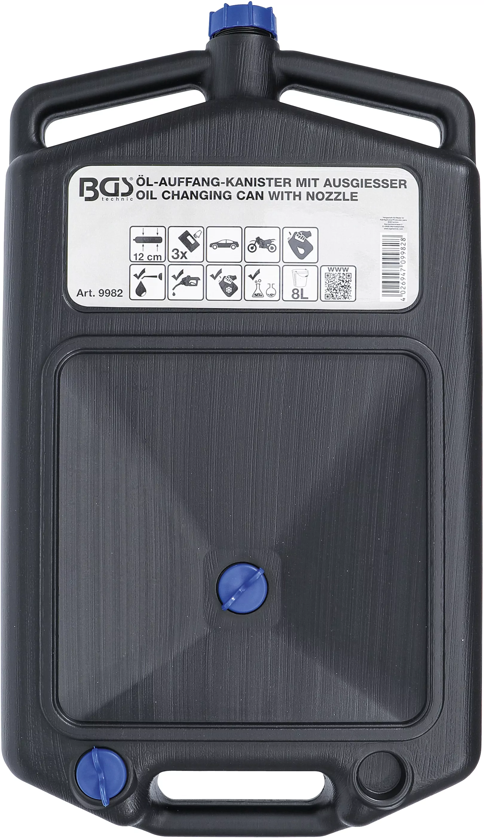 Öl-Auffang-Kanister mit Ausgießer | 8 l