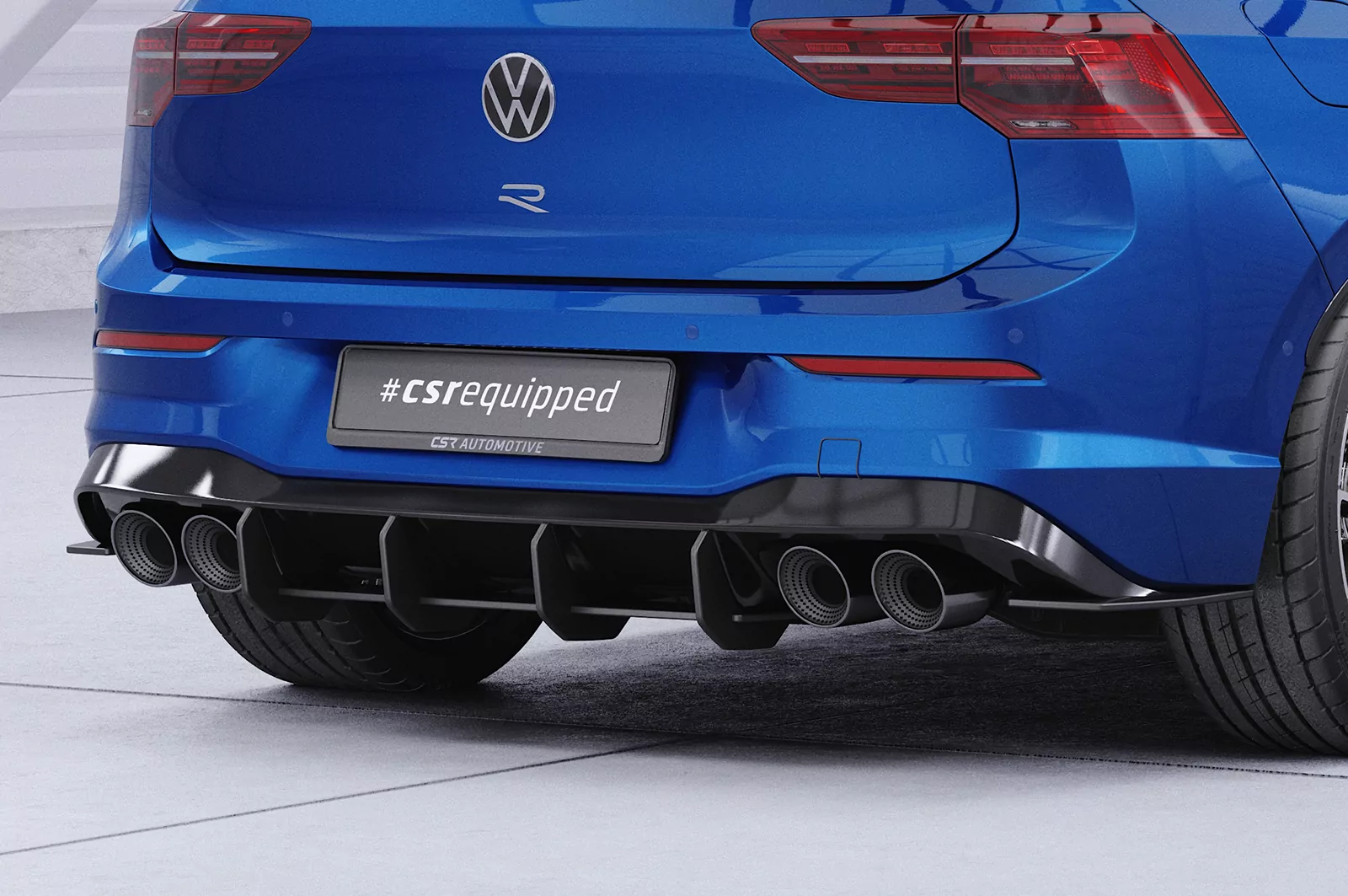 Racing Diffusor / Heckansatz für VW Golf 8 (Typ CD) R HA315