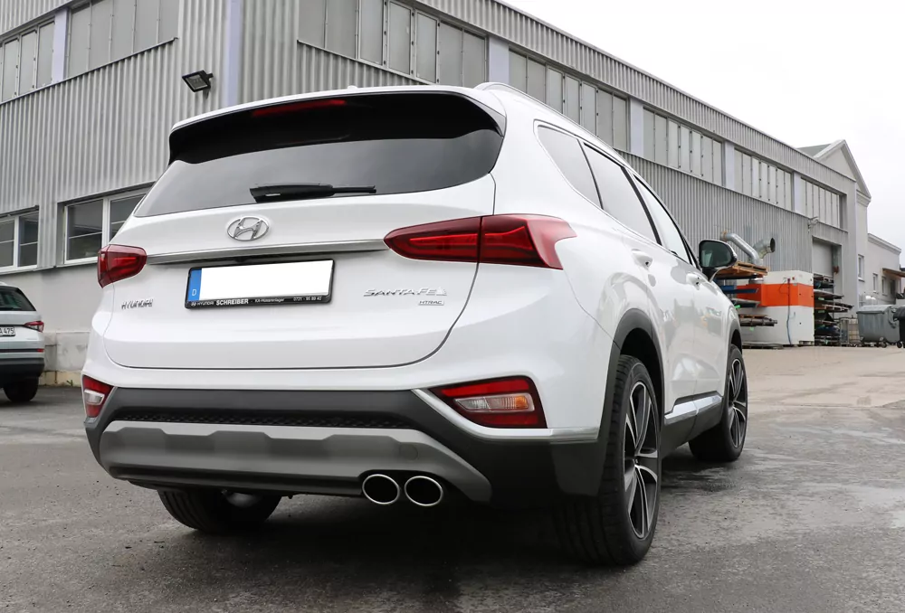 Hyundai Santa Fé 4x4 - TM  Endschalldämpfer - 2x106x71 Typ 32