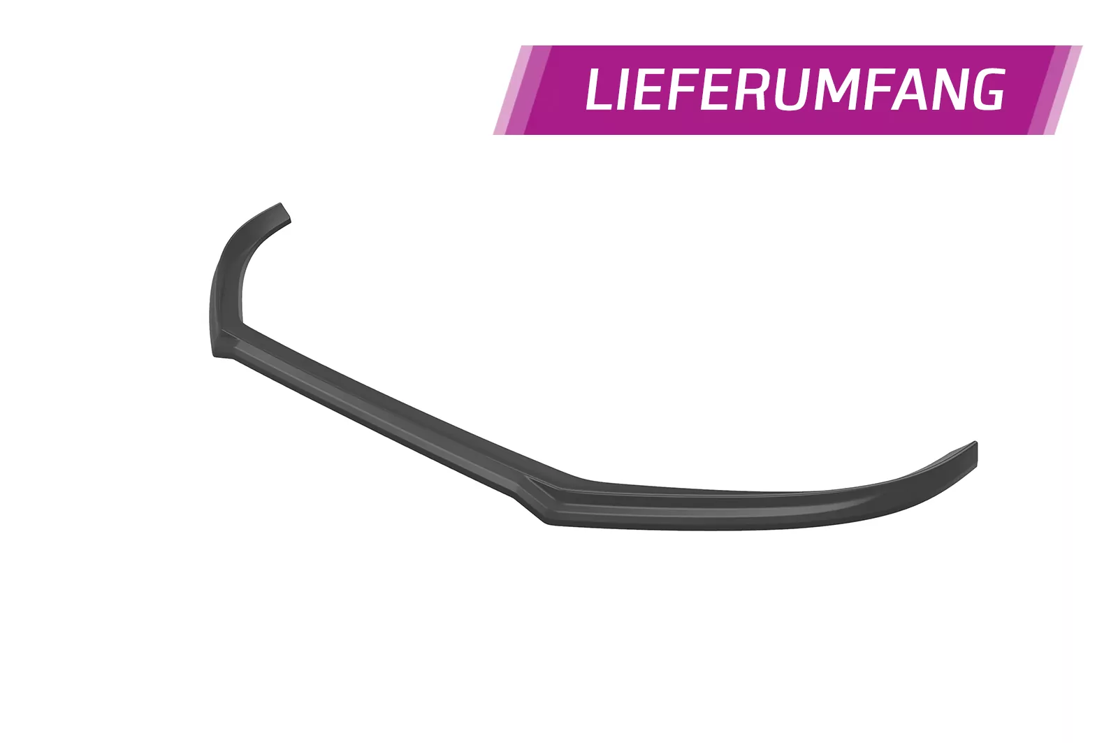 Cup-Spoilerlippe mit ABE für Volvo V40 R-Design CSL611 Schwarz Strukturiert