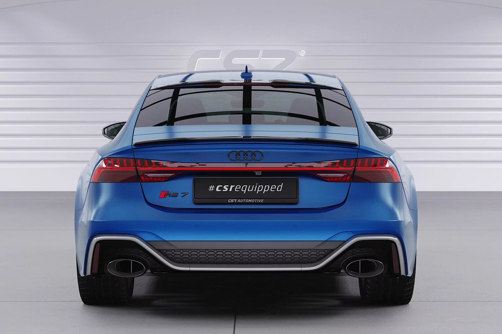 Heckflügel mit ABE für Audi A7/S7/RS7 (C8) Sportback HF860 Schwarz Strukturiert