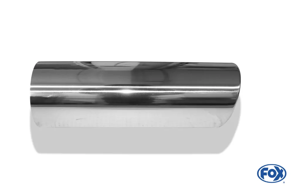 Anschweißendrohr Typ 16  Ø 100 mm / Länge: 300 mm  - rund / eingerollt / 15° abgeschrägt / ohne Absorber