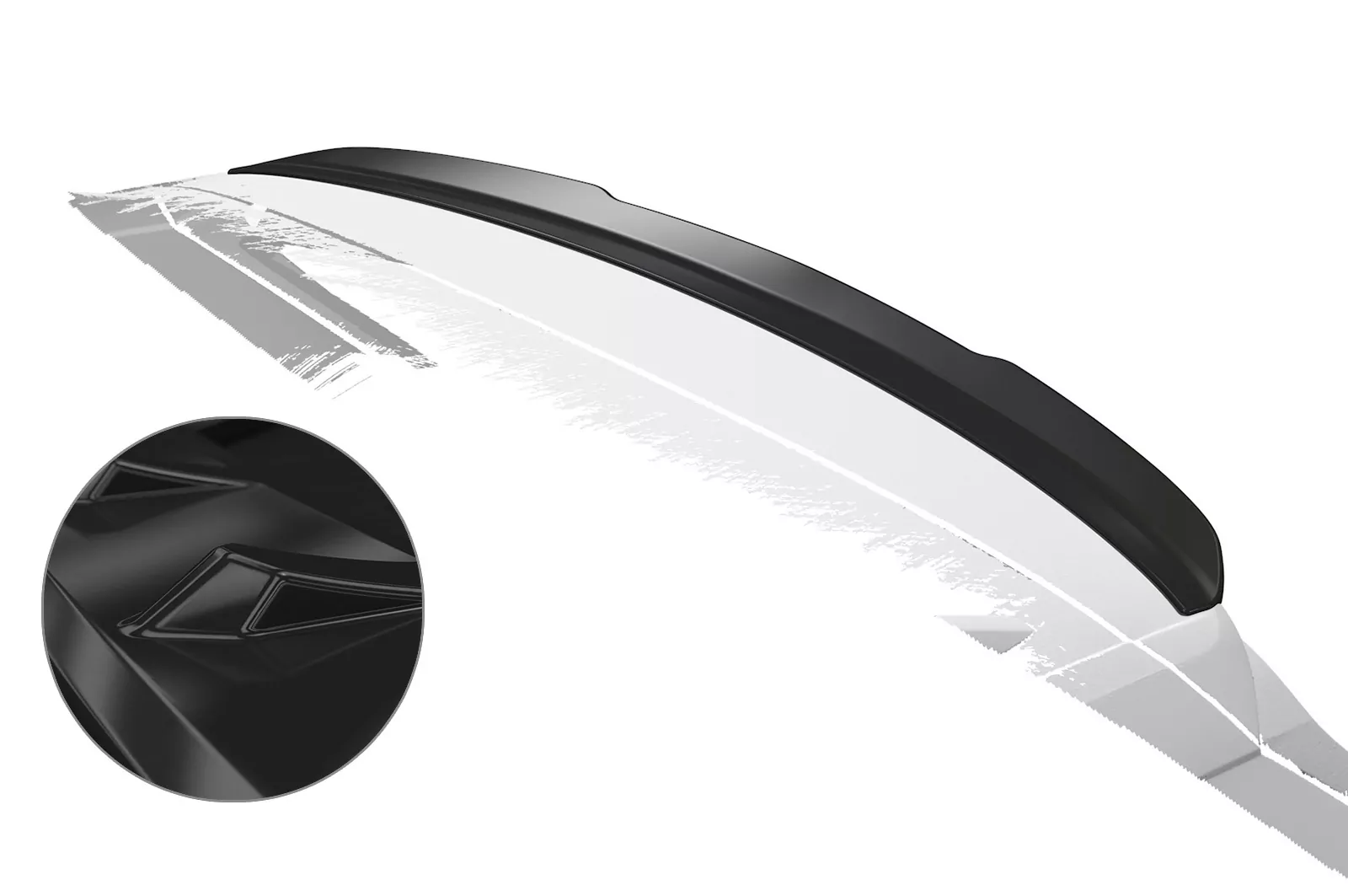Heckflügel mit ABE für Skoda Karoq Glossy (schwarz hochglanz)