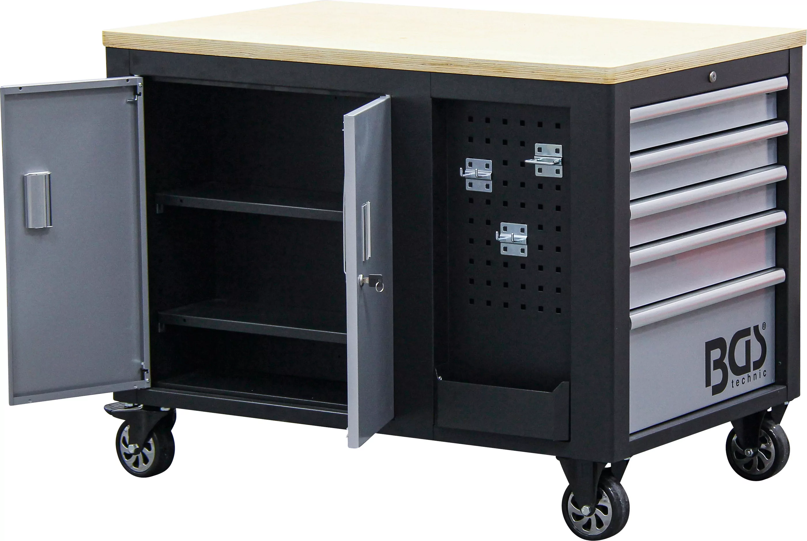 Werkstattwagen | 2 x 5 Schubladen | 1 Schrank | leer