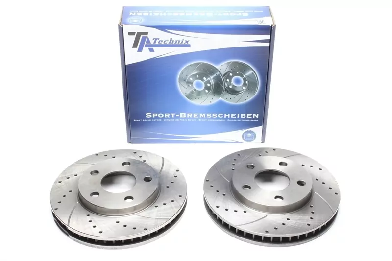 TA Technix Sport Bremsscheiben Satz Vorderachse passend für Buick Regal /Opel Sintra/ Pontiac Grand Prix, Trans Sport