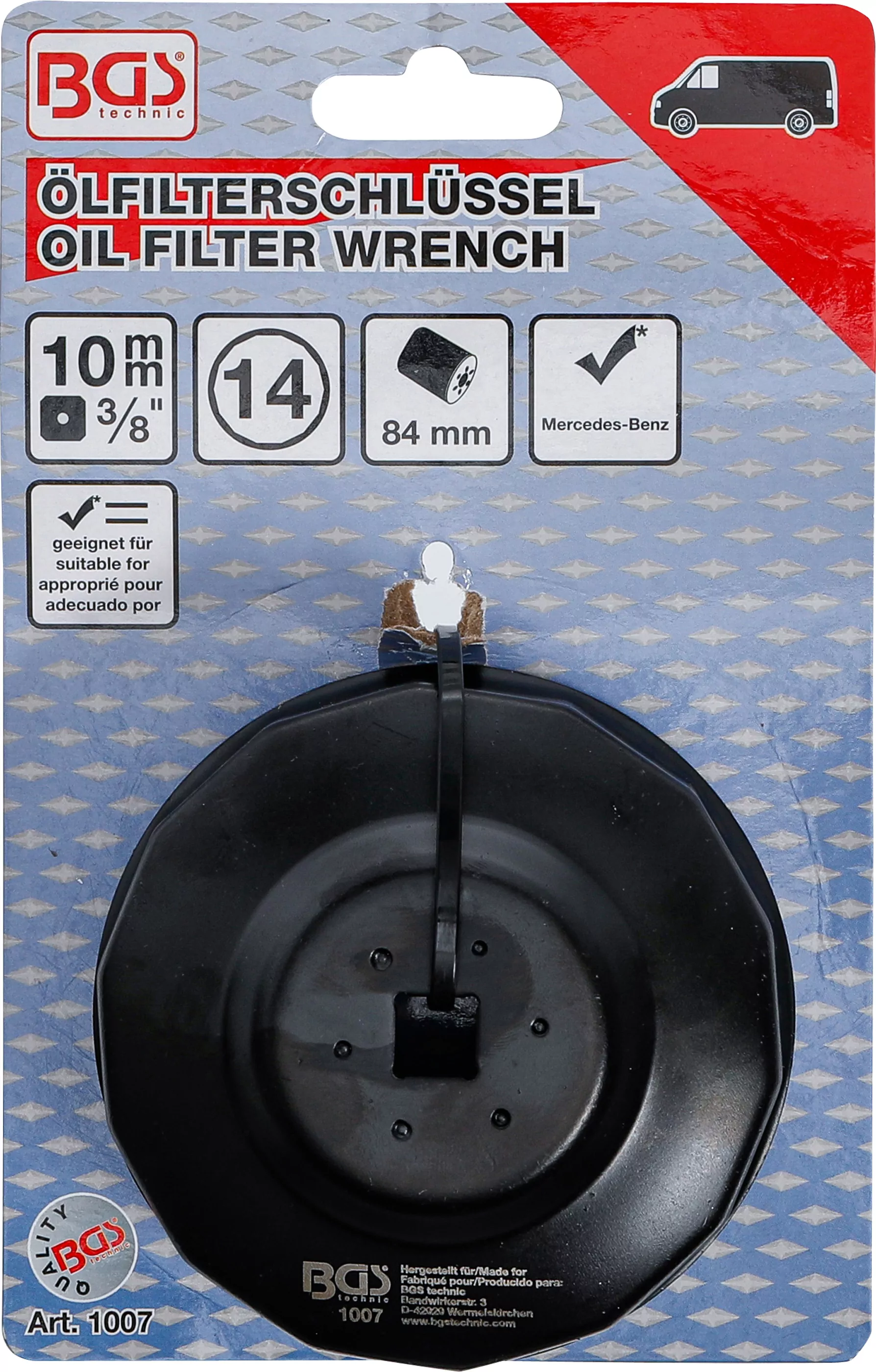 Ölfilterschlüssel | 14-kant | Ø 84 mm | für Mercedes-Benz