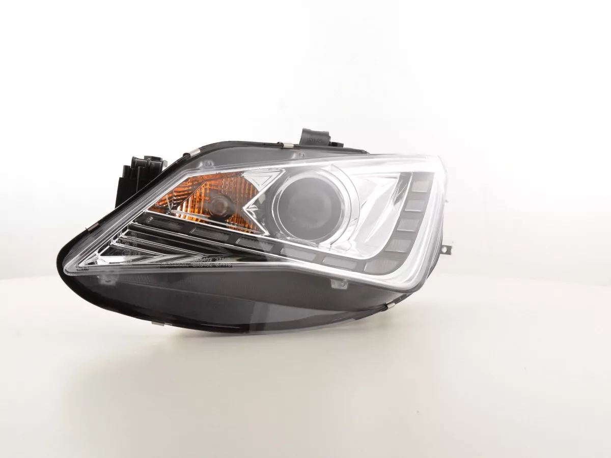 Scheinwerfer Set Daylight LED TFL-Optik Seat Ibiza 6J Bj. ab 2012 chrom